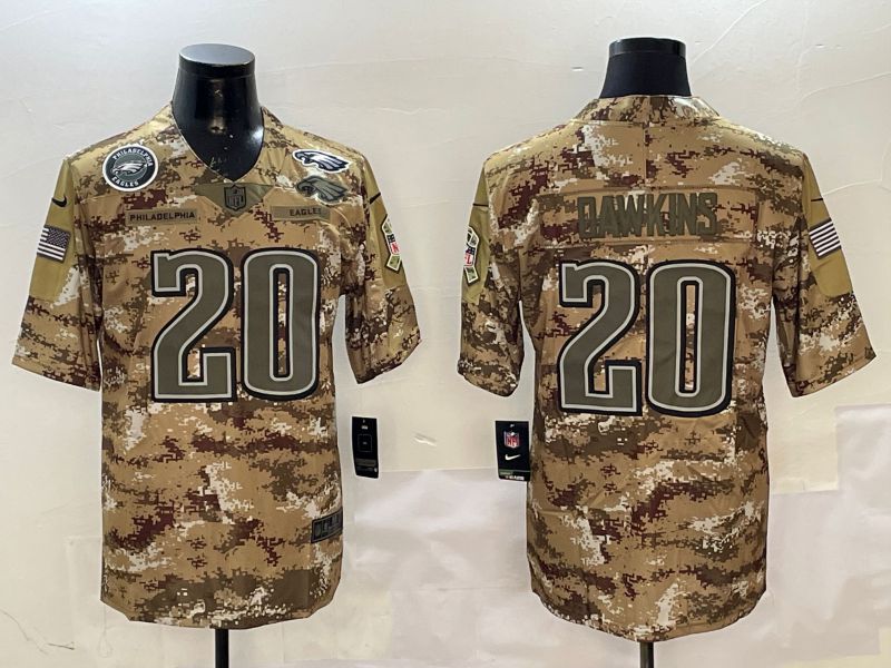 Men Philadelphia Eagles #20 Dawkins Camo 2025 Nike Salute to Service Limited NFL Jersey style 2125->philadelphia eagles->NFL Jersey
